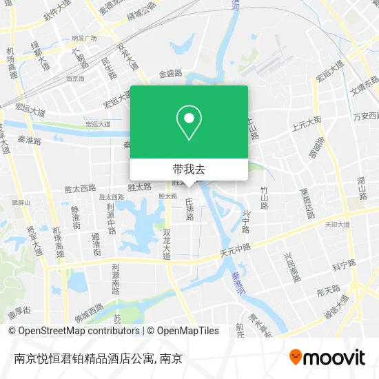 南京悦恒君铂精品酒店公寓地图