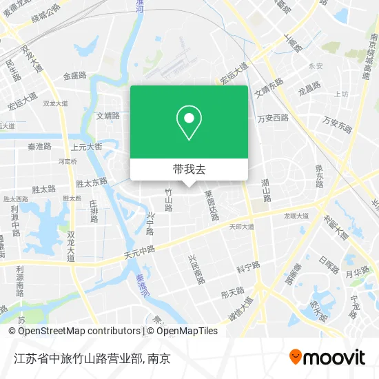 江苏省中旅竹山路营业部地图