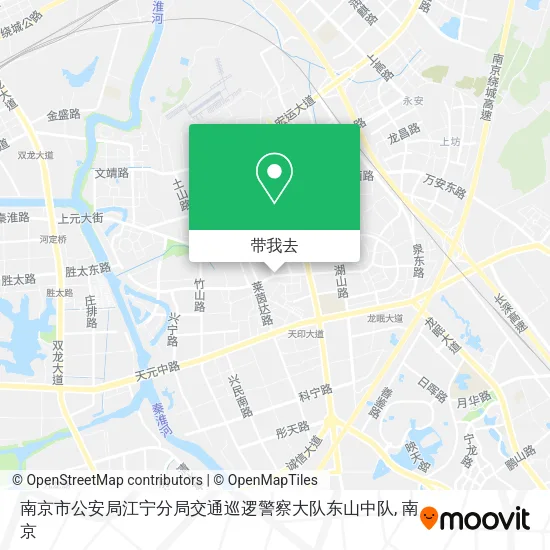 南京市公安局江宁分局交通巡逻警察大队东山中队地图