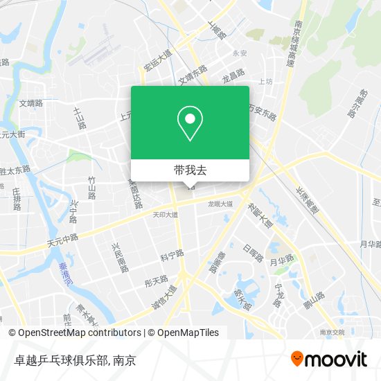 卓越乒乓球俱乐部地图