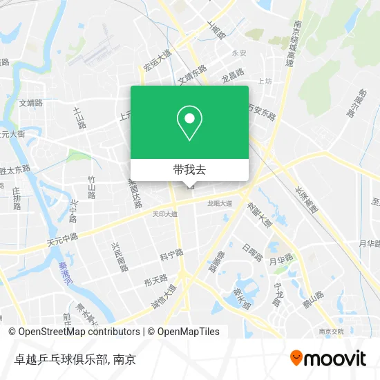 卓越乒乓球俱乐部地图