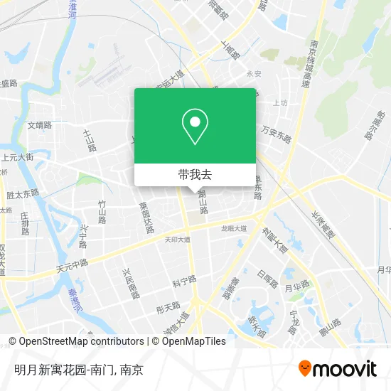 明月新寓花园-南门地图