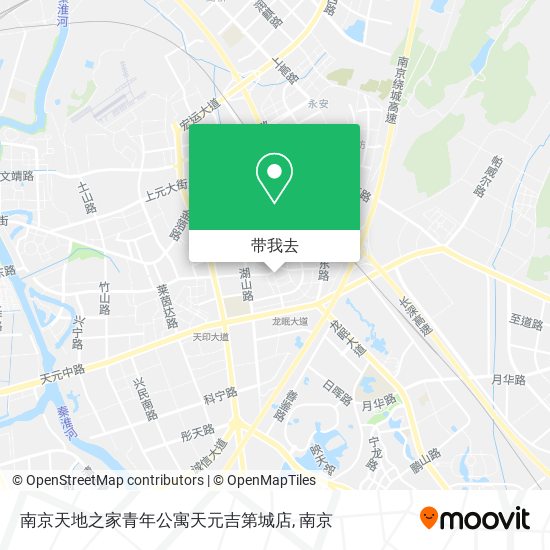 南京天地之家青年公寓天元吉第城店地图