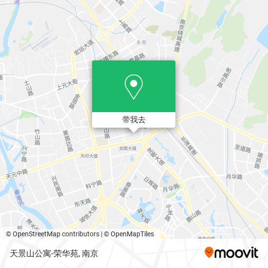 天景山公寓-荣华苑地图