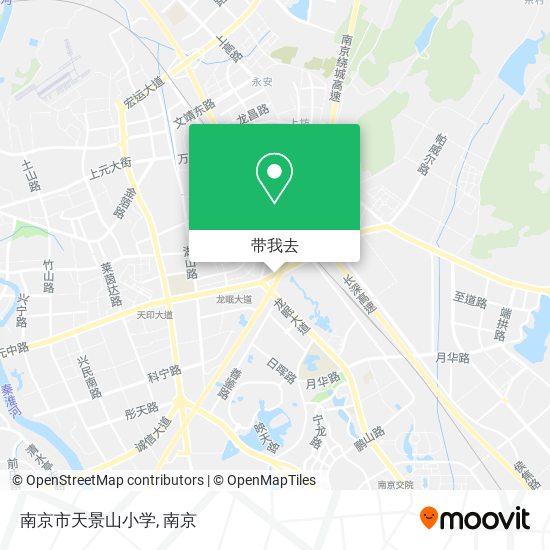 南京市天景山小学地图