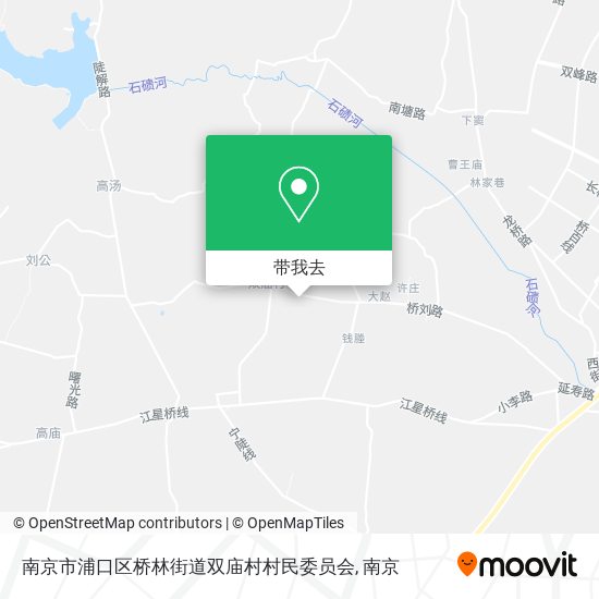 南京市浦口区桥林街道双庙村村民委员会地图