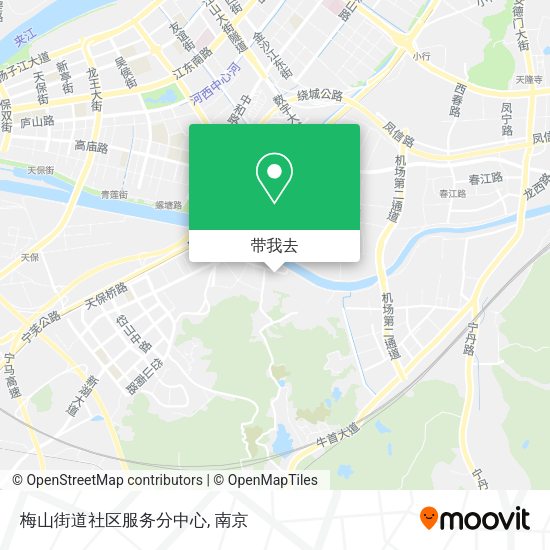 梅山街道社区服务分中心地图