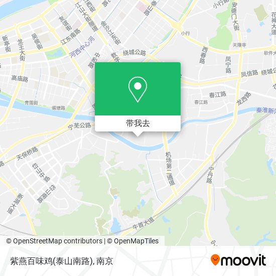 紫燕百味鸡(泰山南路)地图