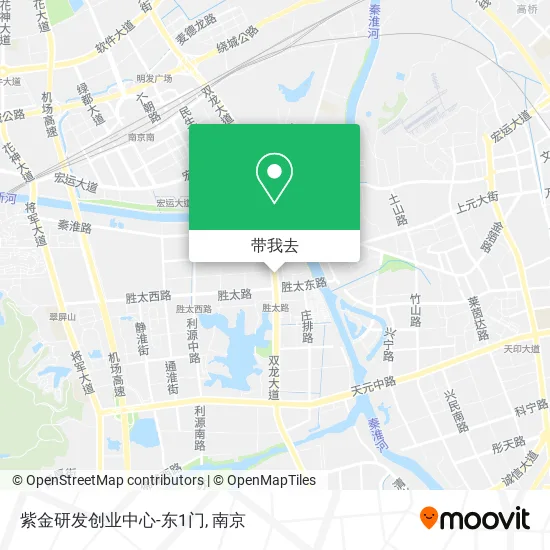 紫金研发创业中心-东1门地图