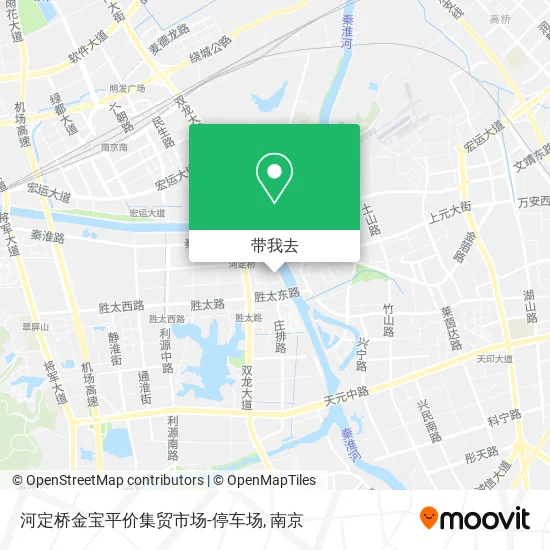 河定桥金宝平价集贸市场-停车场地图