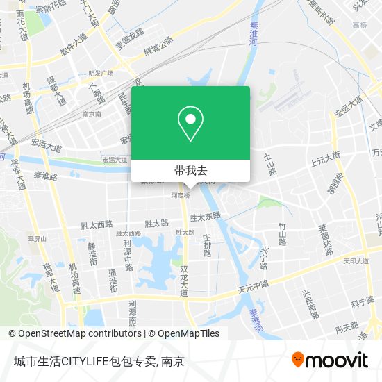 城市生活CITYLIFE包包专卖地图