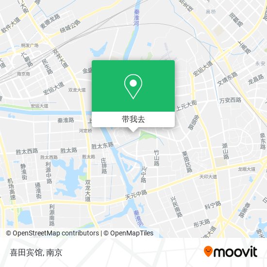 喜田宾馆地图