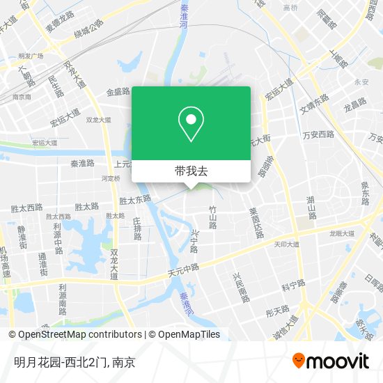 明月花园-西北2门地图