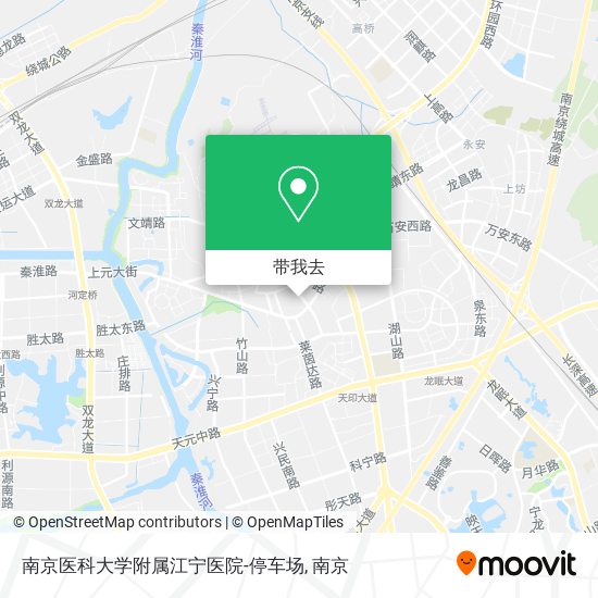 南京医科大学附属江宁医院-停车场地图