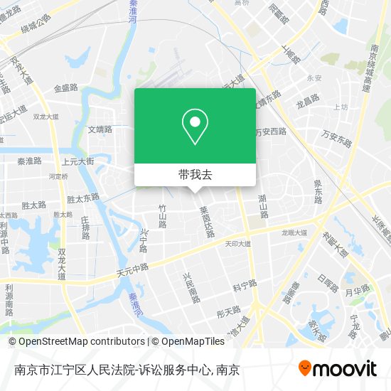 南京市江宁区人民法院-诉讼服务中心地图