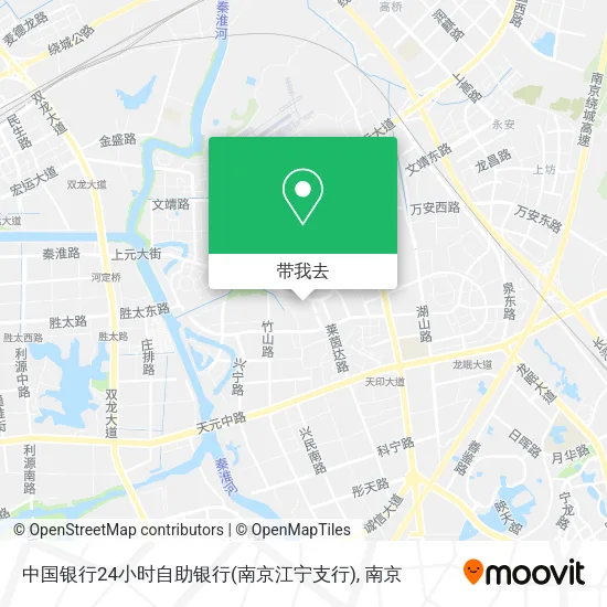 中国银行24小时自助银行(南京江宁支行)地图