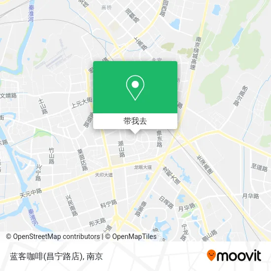 蓝客咖啡(昌宁路店)地图