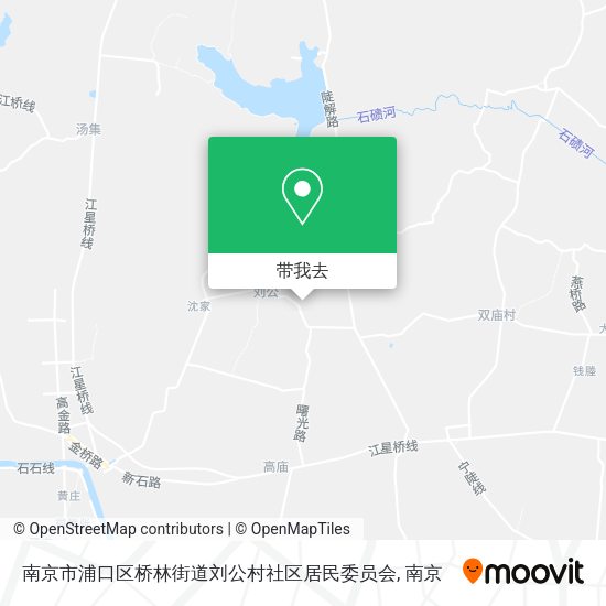 南京市浦口区桥林街道刘公村社区居民委员会地图