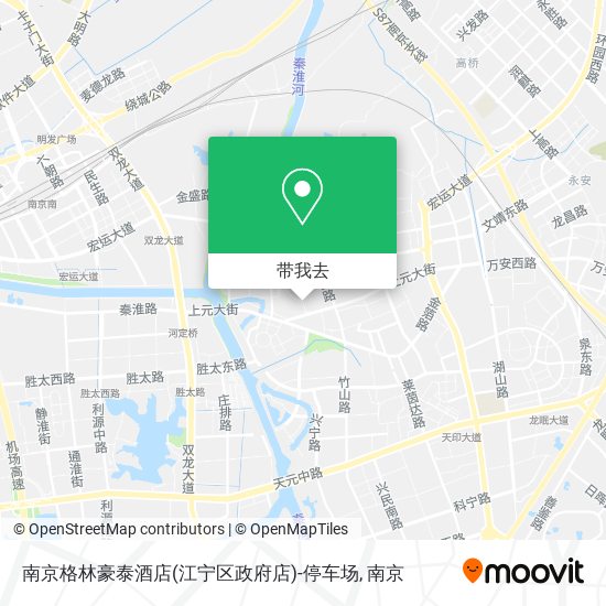 南京格林豪泰酒店(江宁区政府店)-停车场地图