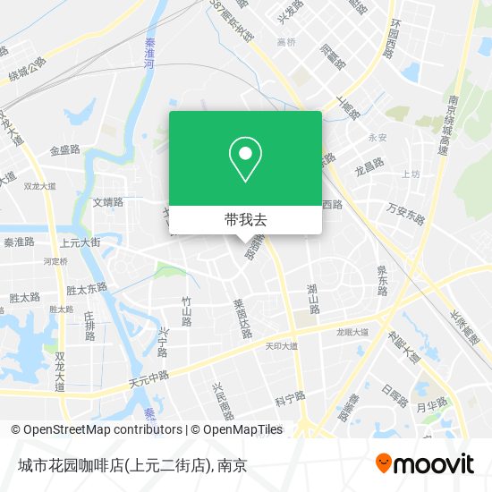城市花园咖啡店(上元二街店)地图
