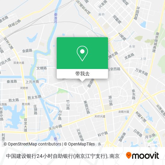 中国建设银行24小时自助银行(南京江宁支行)地图