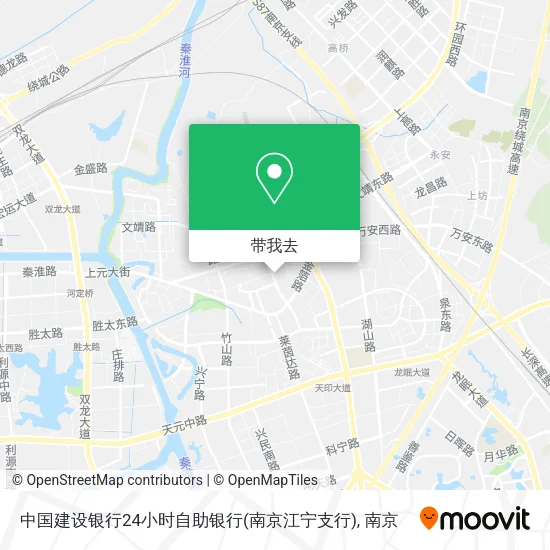 中国建设银行24小时自助银行(南京江宁支行)地图
