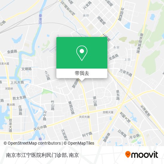 南京市江宁医院利民门诊部地图