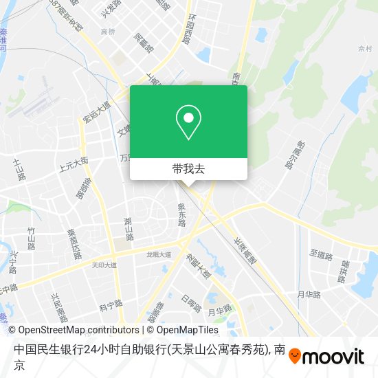 中国民生银行24小时自助银行(天景山公寓春秀苑)地图