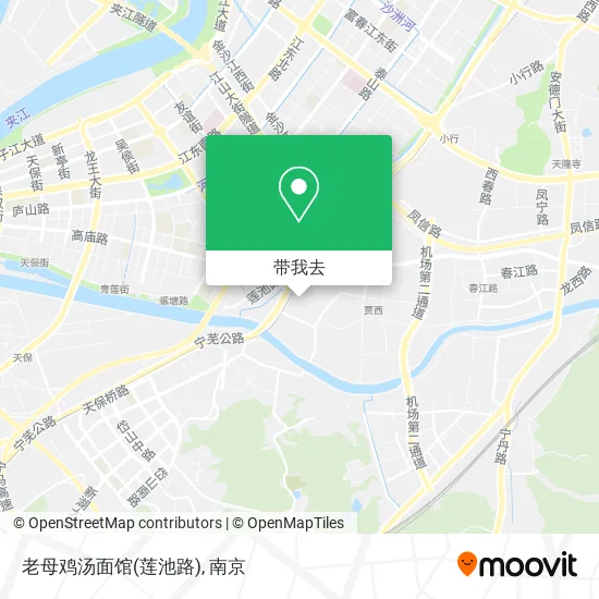 老母鸡汤面馆(莲池路)地图