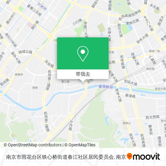 南京市雨花台区铁心桥街道春江社区居民委员会地图