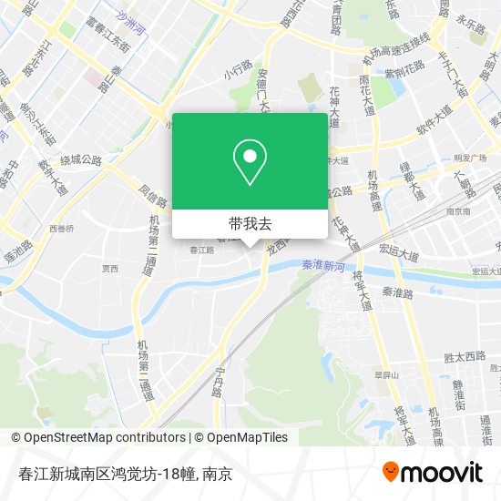 春江新城南区鸿觉坊-18幢地图