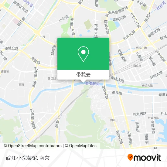 皖江小院菜馆地图