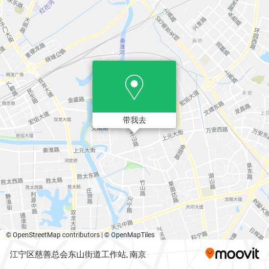 江宁区慈善总会东山街道工作站地图