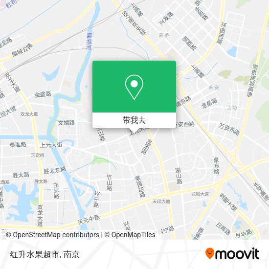 红升水果超市地图