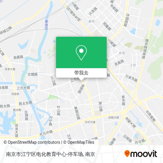 南京市江宁区电化教育中心-停车场地图