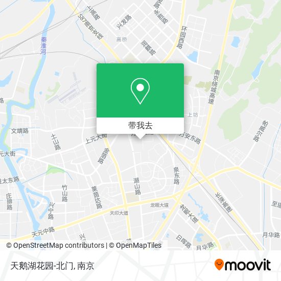 天鹅湖花园-北门地图
