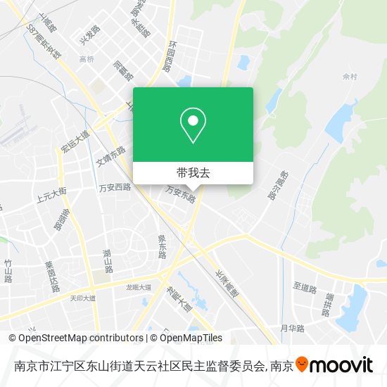 南京市江宁区东山街道天云社区民主监督委员会地图