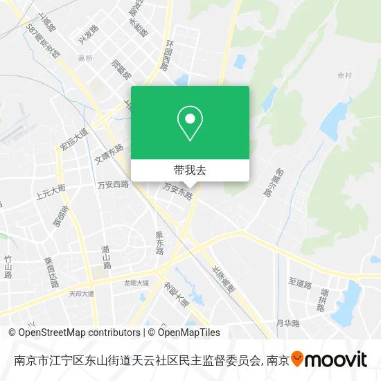 南京市江宁区东山街道天云社区民主监督委员会地图