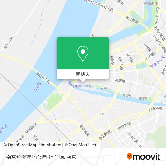南京鱼嘴湿地公园-停车场地图