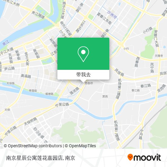 南京星辰公寓莲花嘉园店地图