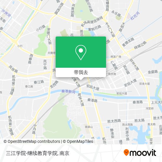 三江学院-继续教育学院地图
