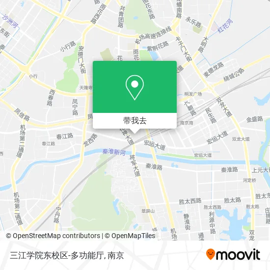 三江学院东校区-多功能厅地图