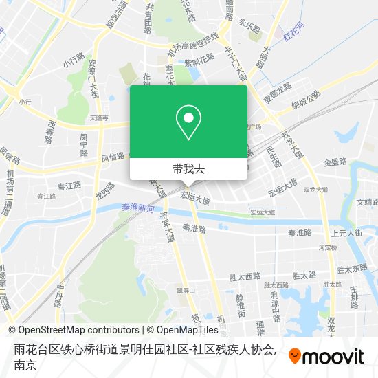 雨花台区铁心桥街道景明佳园社区-社区残疾人协会地图