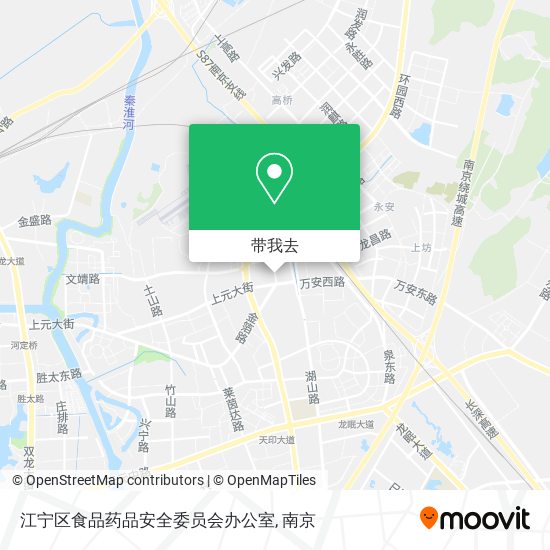 江宁区食品药品安全委员会办公室地图