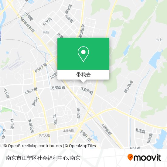 南京市江宁区社会福利中心地图