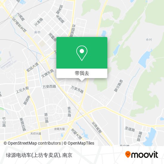 绿源电动车(上坊专卖店)地图