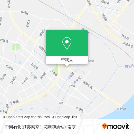 中国石化(江苏南京兰花塘加油站)地图