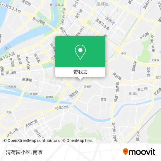 清荷园小区地图