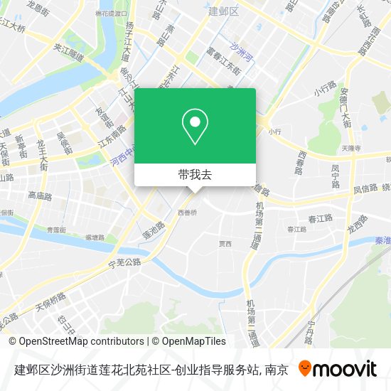 建邺区沙洲街道莲花北苑社区-创业指导服务站地图
