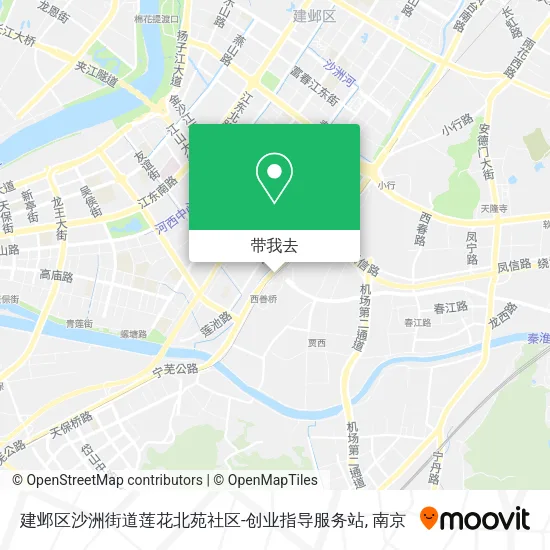 建邺区沙洲街道莲花北苑社区-创业指导服务站地图
